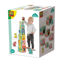 Toy stacking blcks with anml figrs 13142