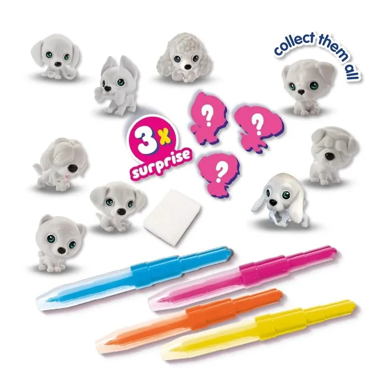 Radošais komplekts SES Creative Airbrush Puppies 14333