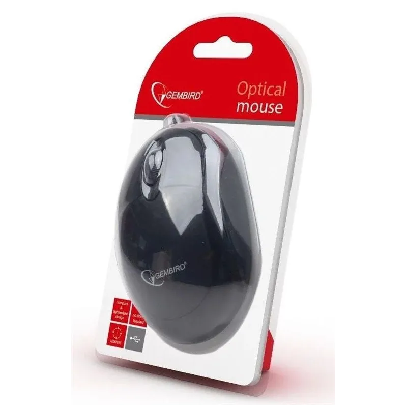 Pele Gembird MUS-U-01 Mouse Black