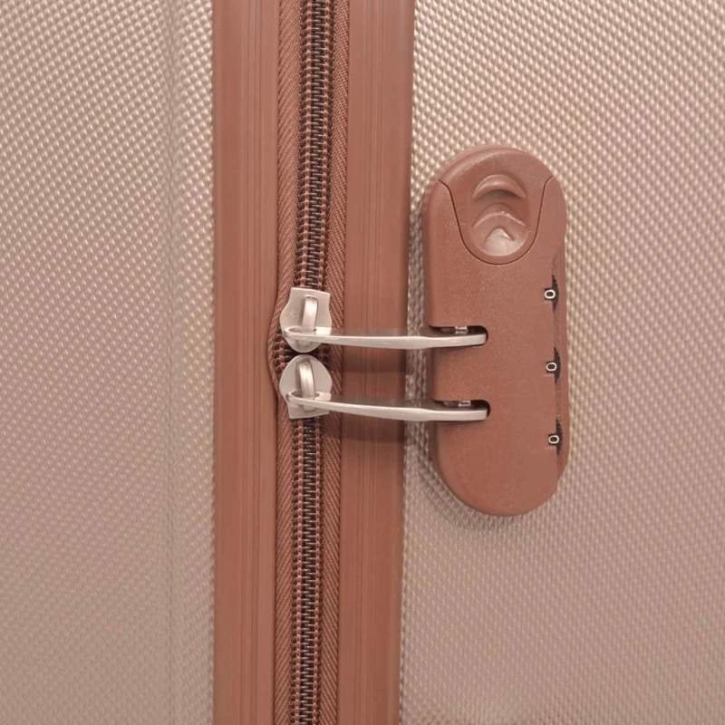 vidaXL koferi ar riteņiem, 4 gab., šampanieša krāsā