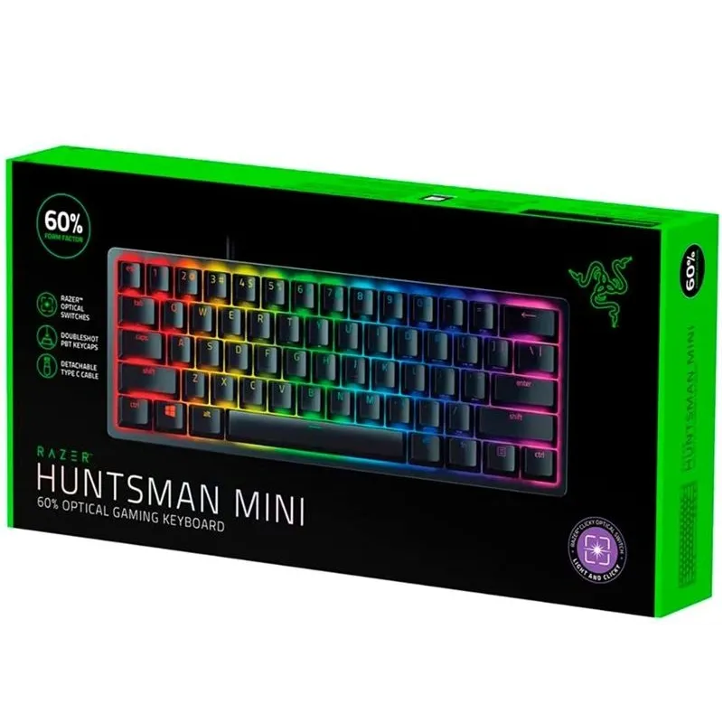 Klaviatūra Razer Huntsman Mini Red EN. melna