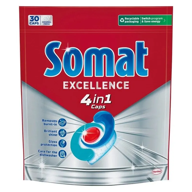 Trauku mazgāšanas kapsulas somat excellence 4in1 30 gab.