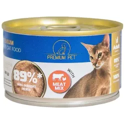 Mitrā kaķu barība. gaļa. 0.1kg