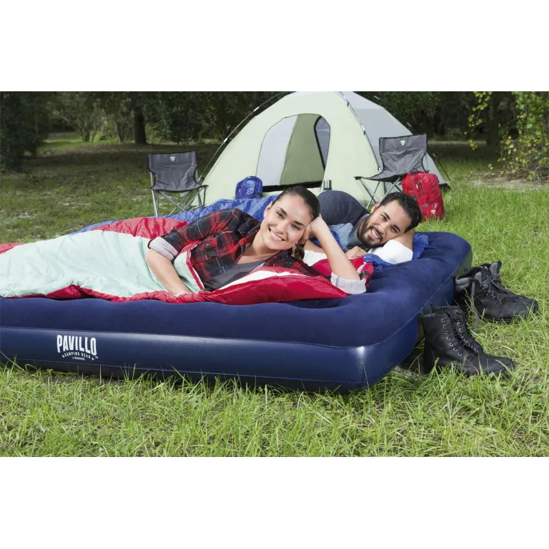 Pripučiamas čiužinys Bestway 67004, mėlyna sp., 203 cm x 183 cm x 22 cm