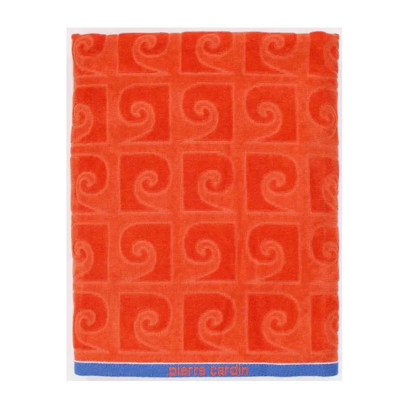 Pludmales dvielis Pierre Cardin. oranžs. 170 cm x 90 cm