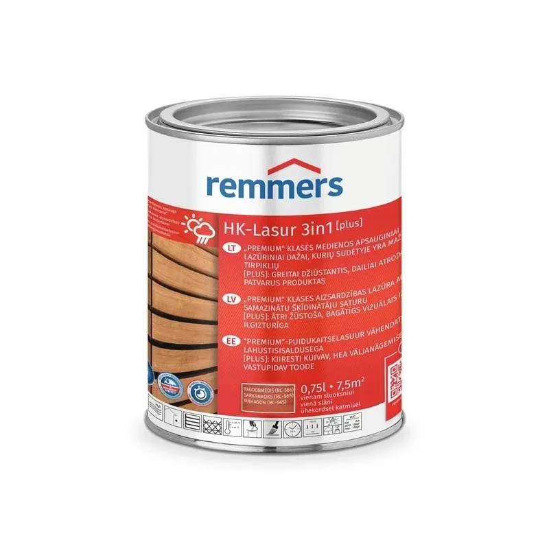 Impregnantas hk-lasur raudonmedis rc-565 0.75l