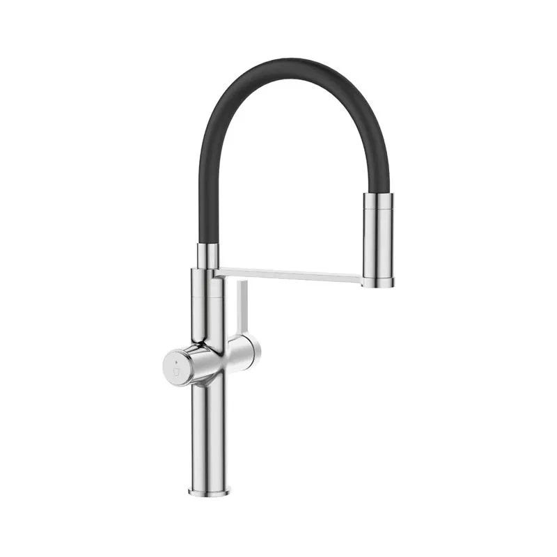 Izlietņu jaucējkrāns Invena Perisa, melna-hroma