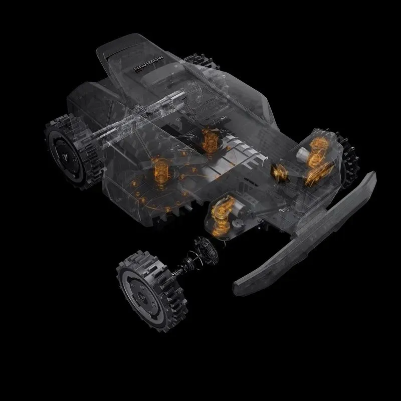 Zāles pļāvējs – robots Segway X420. 2400 m²