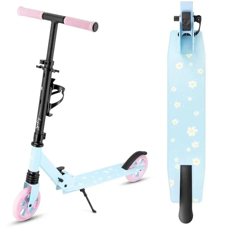 Bērnu skūteris Spokey Rizz. rozā krās.-gaiši zila krās.