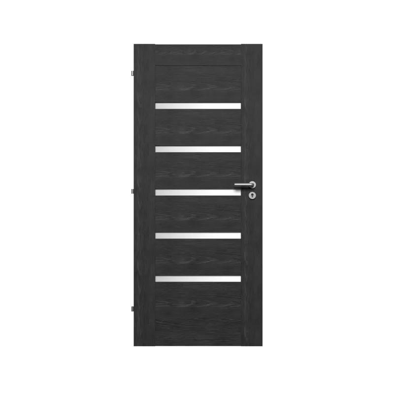 Iekšdurvju vērtne Domoletti Enzo, kreisais, antracīta ozola krās., 203 x 74.4 x 4 cm