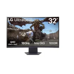 LG 32GS60QC-B - 32  - VA - QHD - 16:9 - 180 Hz - 1 ms - 2560 x 1440 pixels - 300 cd-m² - HDMI ports quantity 2