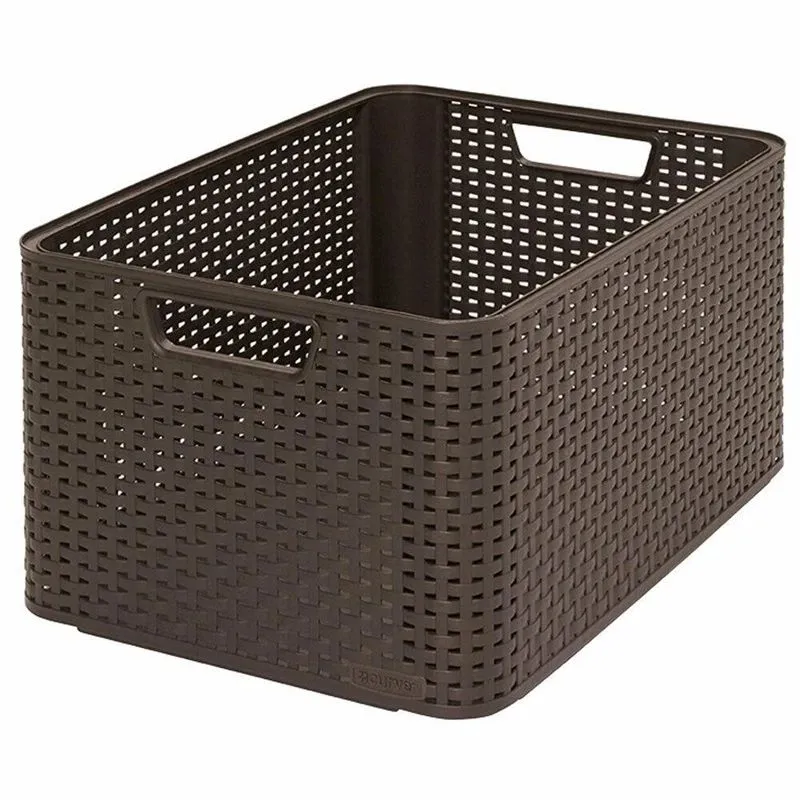 Daiktadėžė CURVER. 30 l. ruda. 43.6×32.6×23 cm