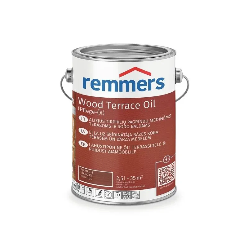 Eļļa Remmers Teras PFLEGE tikai es. 2.5 l