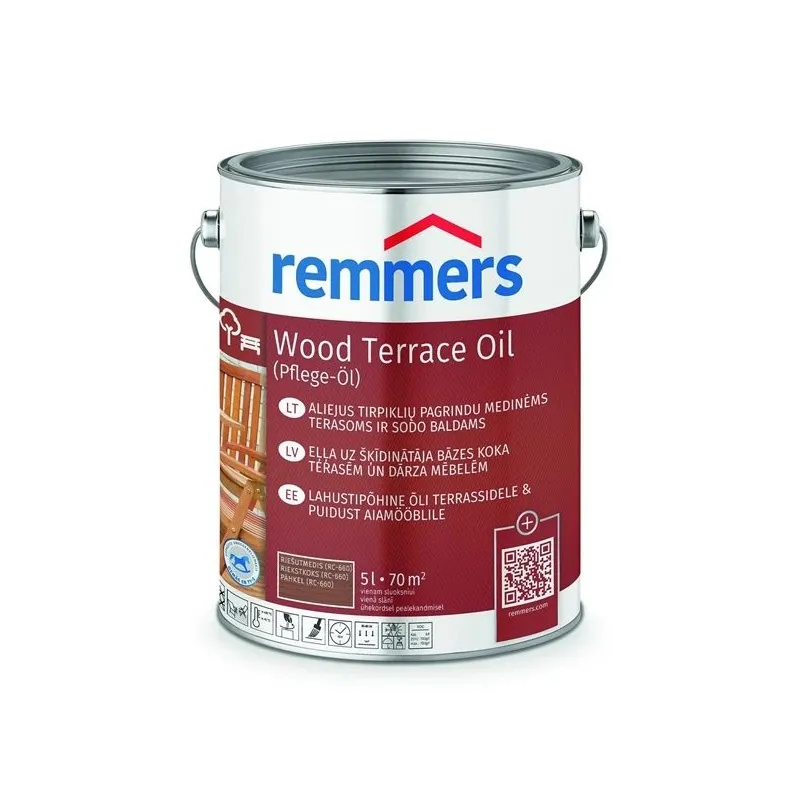 Eļļa Remmers Teras PFLEGE valriekstu krāsa 5 l