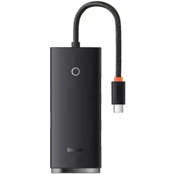 Adapter usb-c 4xusb3.0 25cm black