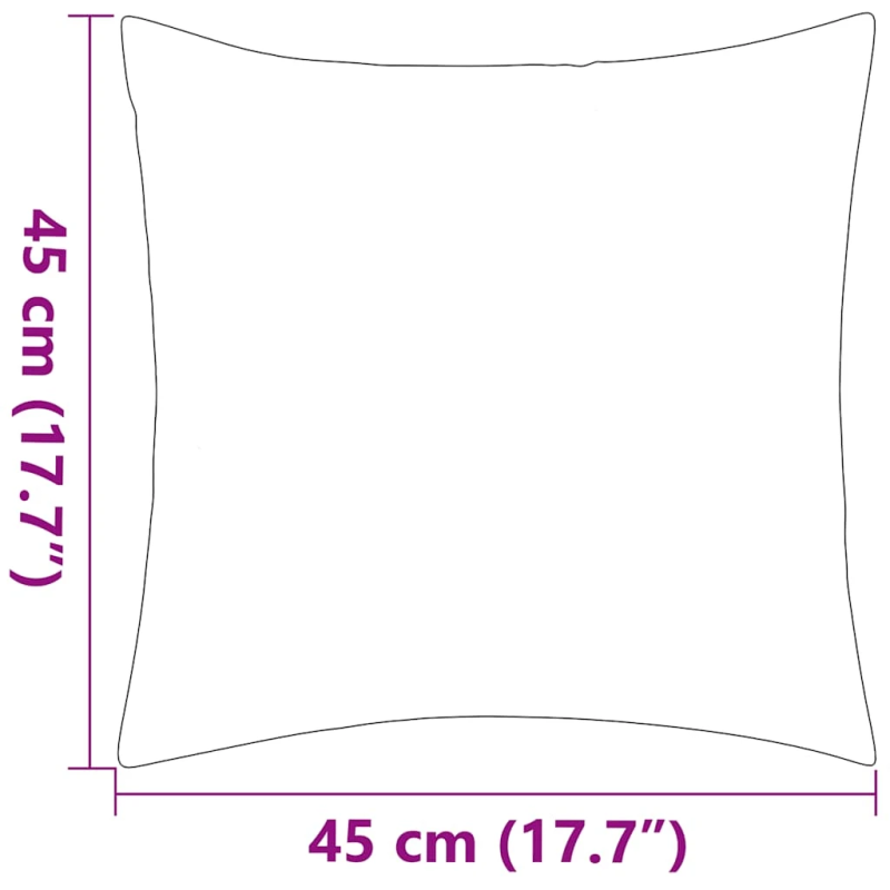 vidaXL dārza mēbeļu spilveni, 4 gab., 45x45 cm, svītraini, tumši zili