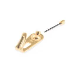 Picture hook plat 2-1 hole ,flo,-4pcs