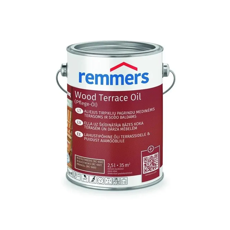 Eļļa Remmers Teras PFLEGE valriekstu krāsa 2.5 l