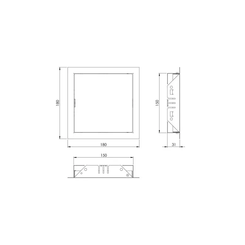 Revīzijas lūka Europlast RL1515A. 150 mm x 150 mm