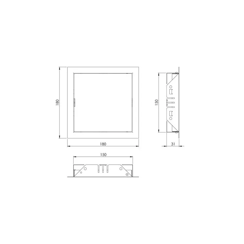 Revīzijas lūka Europlast RL1515A. 150 mm x 150 mm