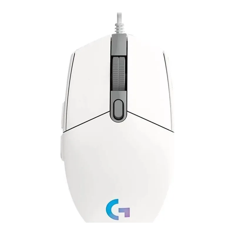 Vadu spēļu pele Logitech G102 Lightsync. balta