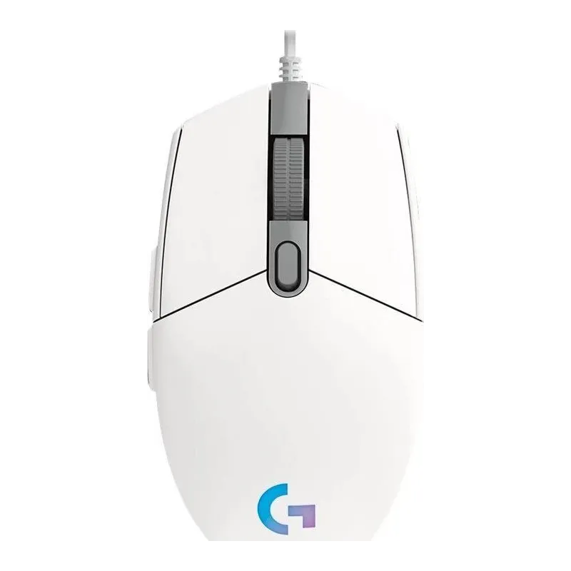 Vadu spēļu pele Logitech G102 Lightsync. balta