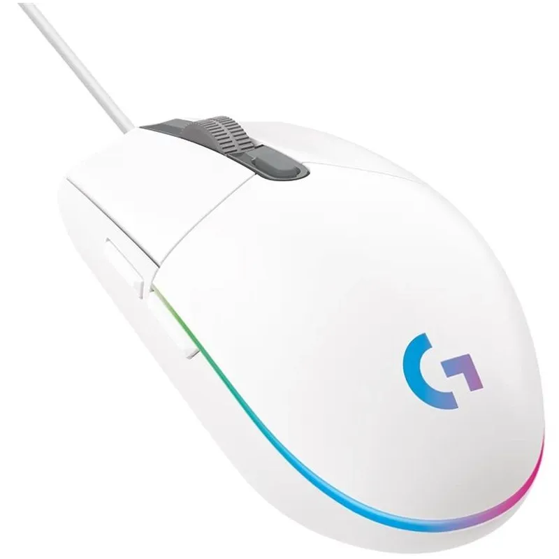 Vadu spēļu pele Logitech G102 Lightsync. balta