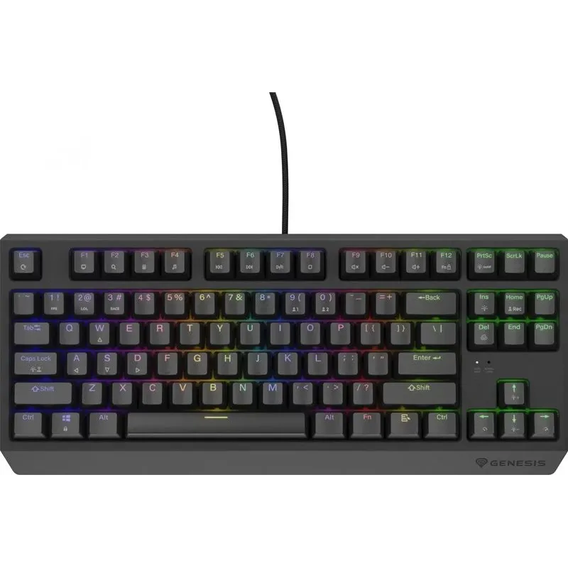 Klaviatūra Genesis Thor 230 TKL Outemu Brown. melna