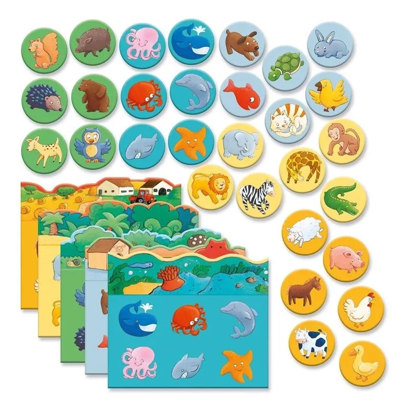 Galda spēle Djeco Lotto Animals DJ08120. EN