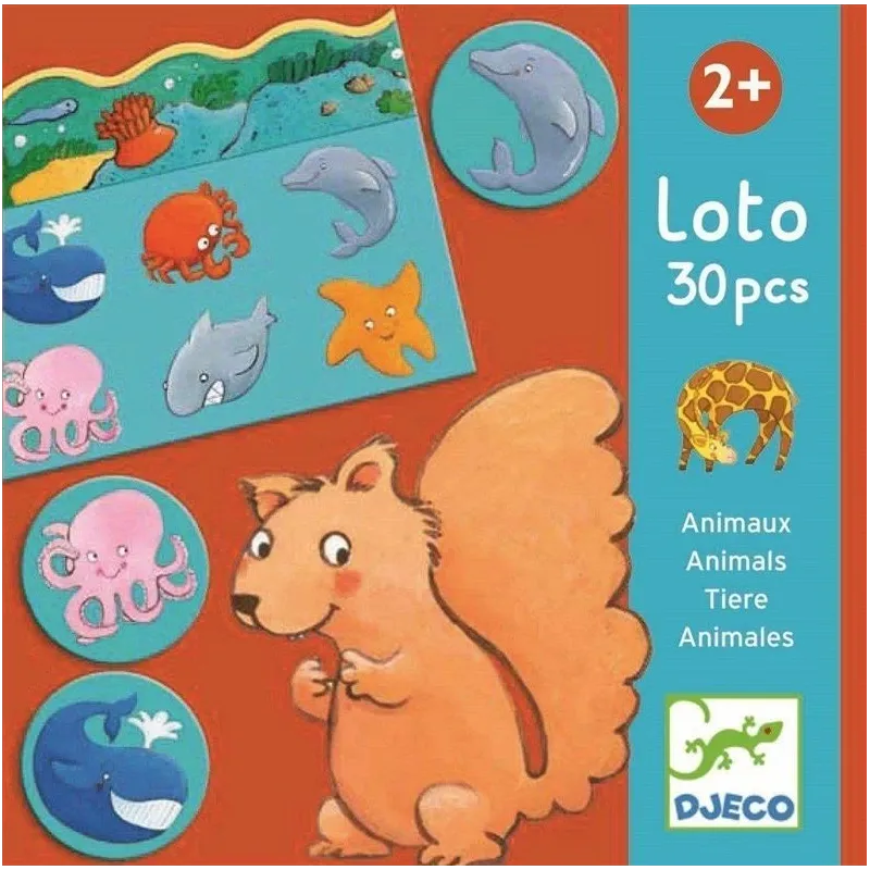 Galda spēle Djeco Lotto Animals DJ08120. EN