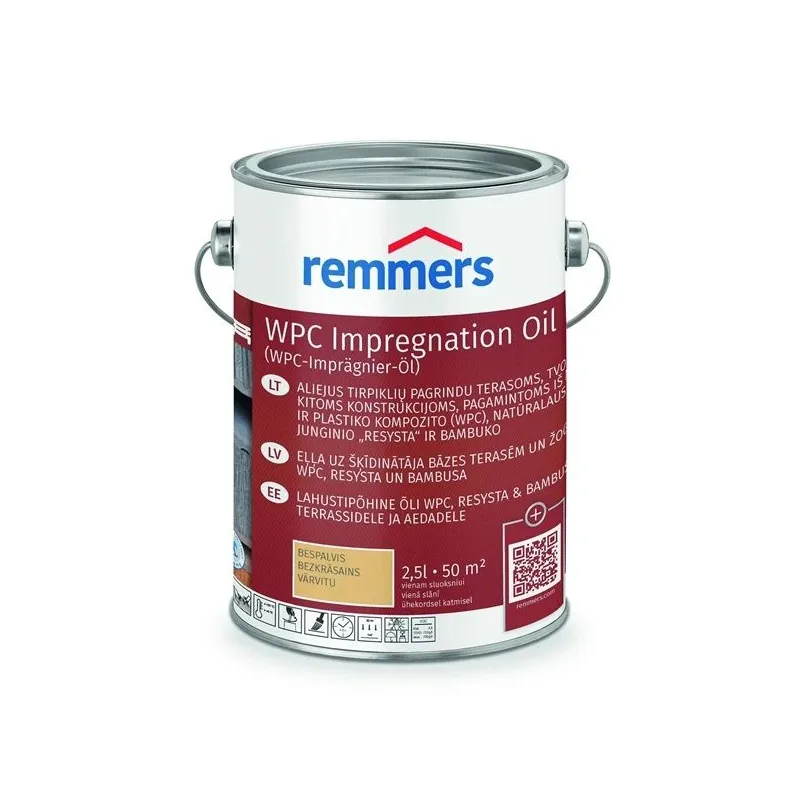 Eļļa Remmers Teras WPC bezkrāsaina. 2.5 l