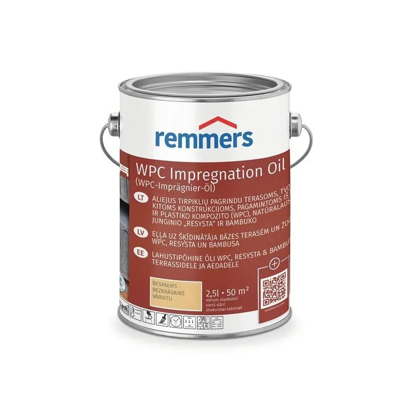 Eļļa Remmers Teras WPC bezkrāsaina. 2.5 l