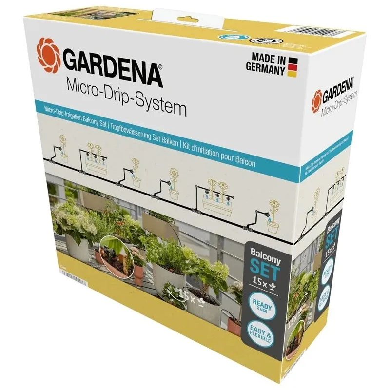 Laistīšanas sistēma Gardena Micro Drip System Balcony 38 gab