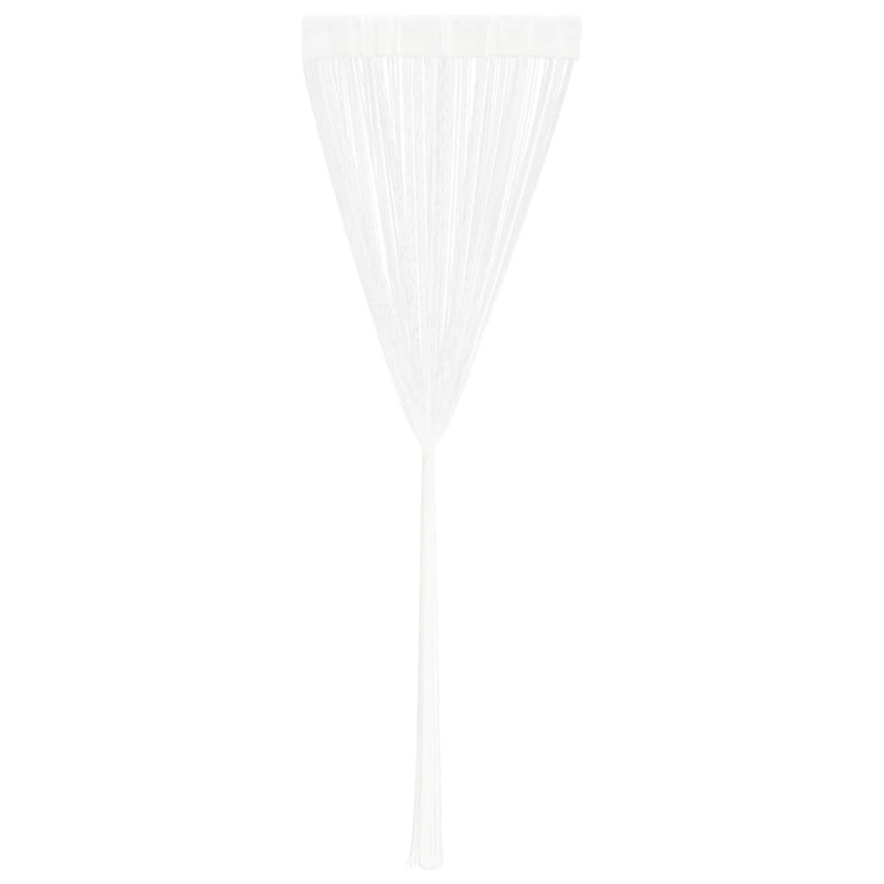 vidaXL bārkšu aizkari, 2 gab., 140x250 cm, balti