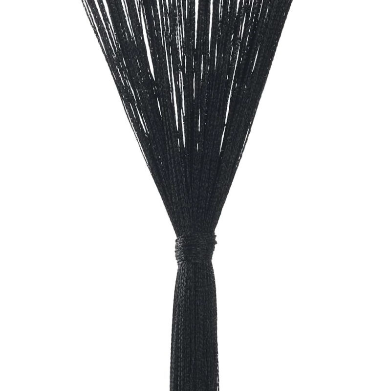 vidaXL bārkšu aizkari, 2 gab., 100x250 cm, melni