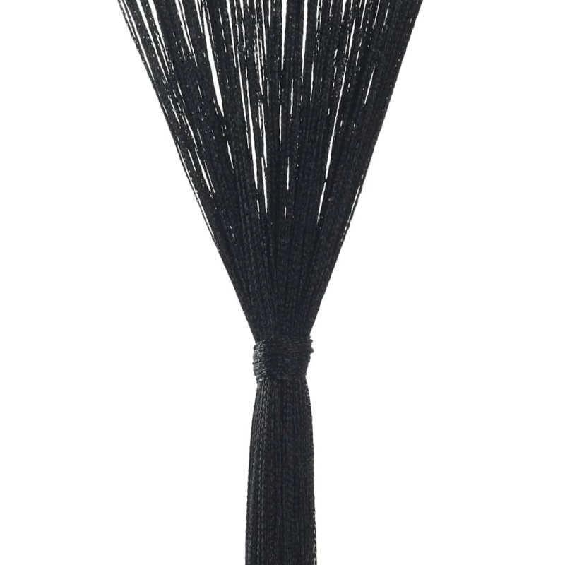 vidaXL bārkšu aizkari, 2 gab., 140x250 cm, melni