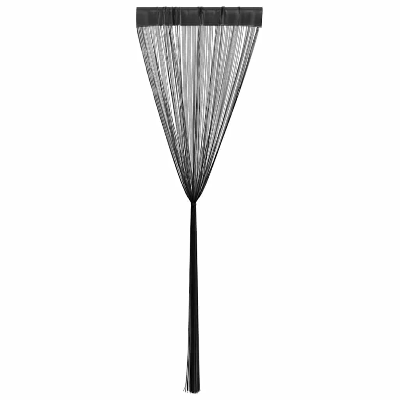 vidaXL bārkšu aizkari, 2 gab., 140x250 cm, melni