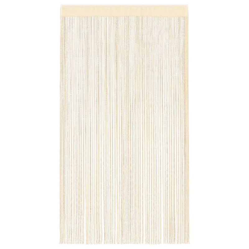 vidaXL bārkšu aizkari, 2 gab., 100x250 cm, krēmkrāsā