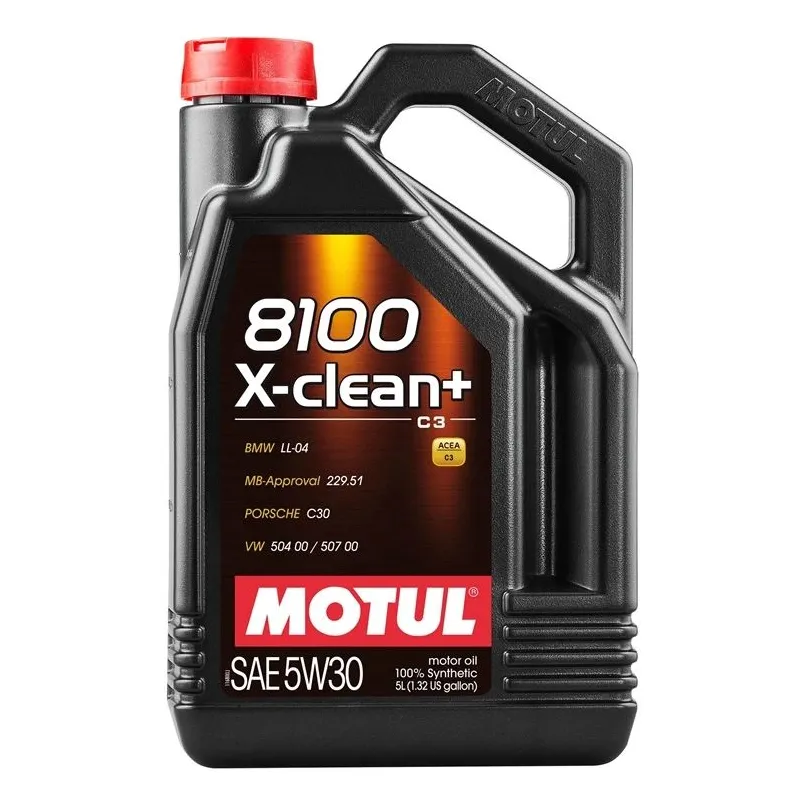 Automobiļa dzinēja eļļa Motul 8100 X-Clean, 5W-30, 5 l