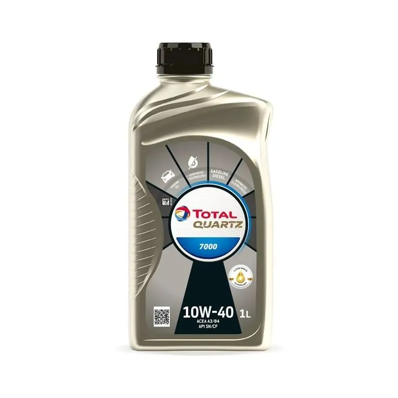 Pussintētiska motoreļļa Total Quartz 7000 10w40. 1l