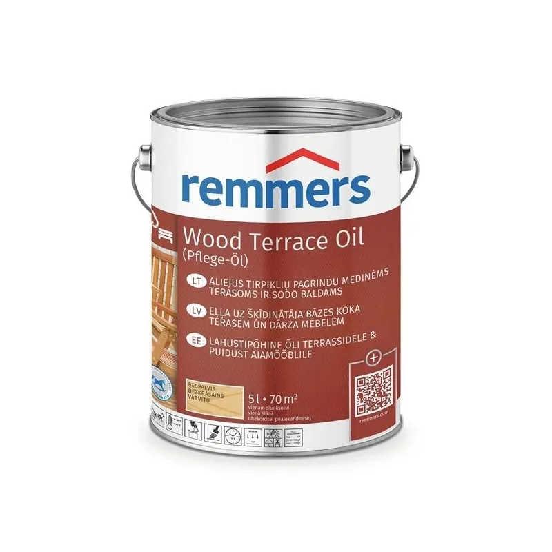 Aliejus Remmers Teras PFLEGE bespalvis 5L