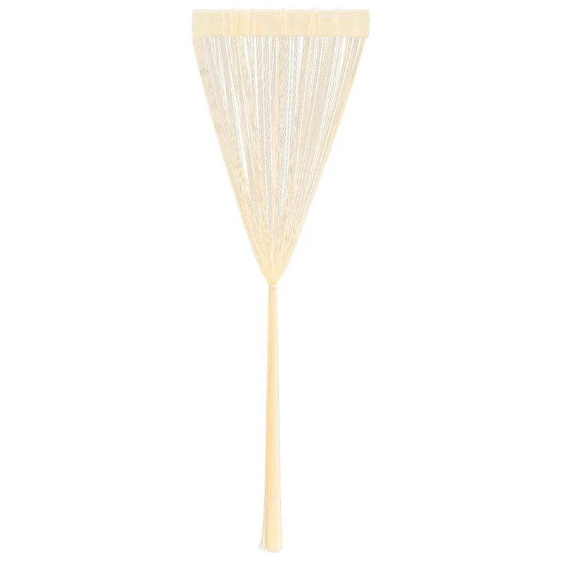 vidaXL bārkšu aizkari, 2 gab., 140x250 cm, krēmkrāsā