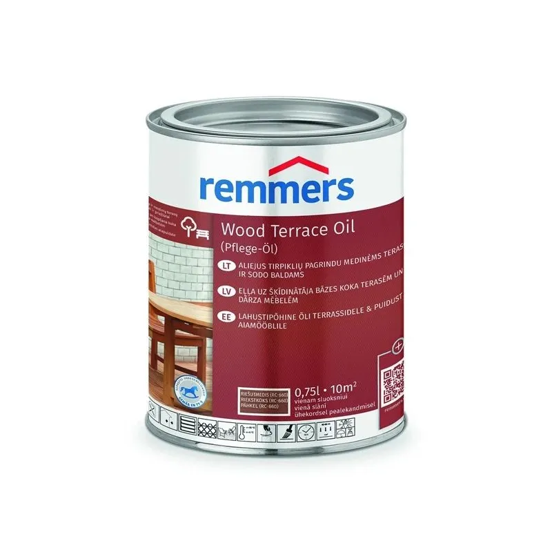 Eļļa Remmers Teras PFLEGE valriekstu krāsa 0.75 l
