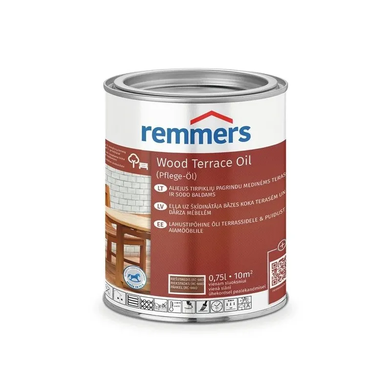 Eļļa Remmers Teras PFLEGE valriekstu krāsa 0.75 l