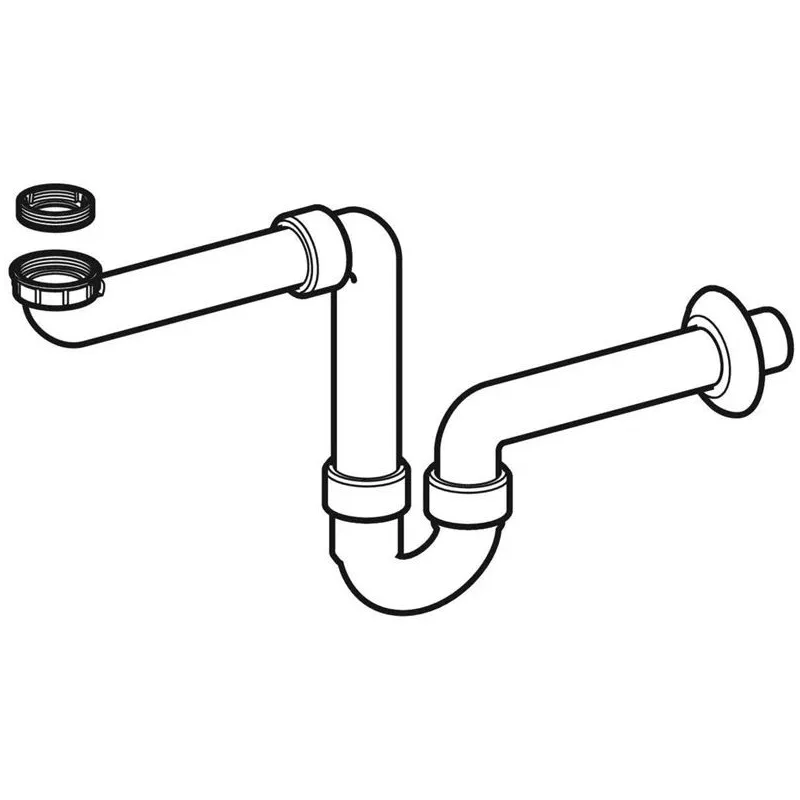 Geberit izlietnes sifons 40 mm 1-2. balts