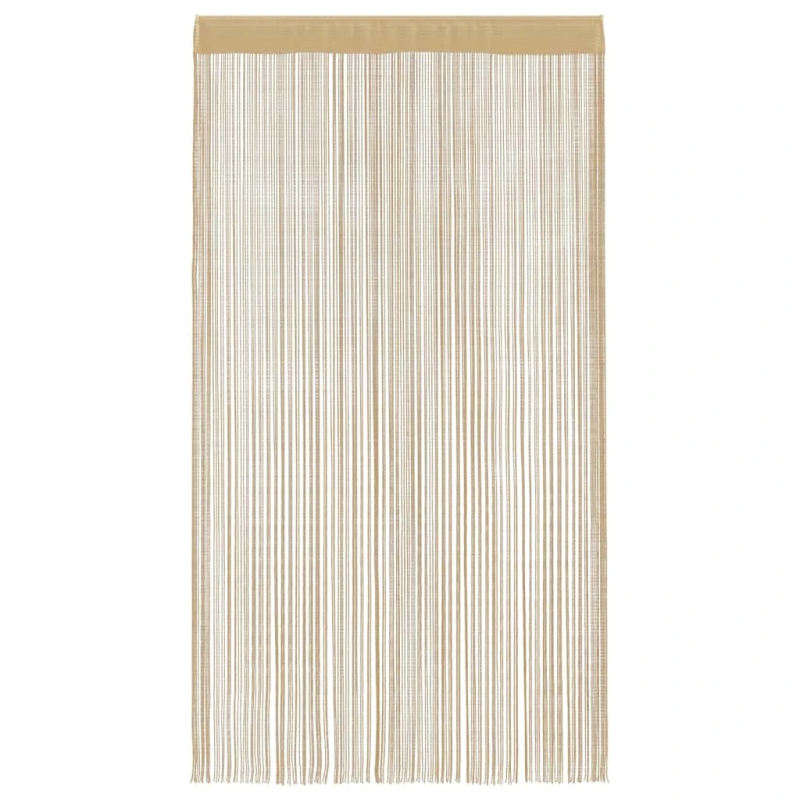 vidaXL bārkšu aizkari, 2 gab., 100x250 cm, bēši