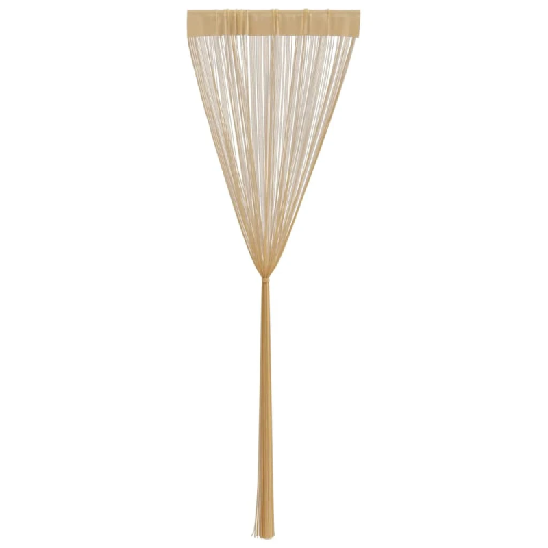 vidaXL bārkšu aizkari, 2 gab., 140x250 cm, bēši