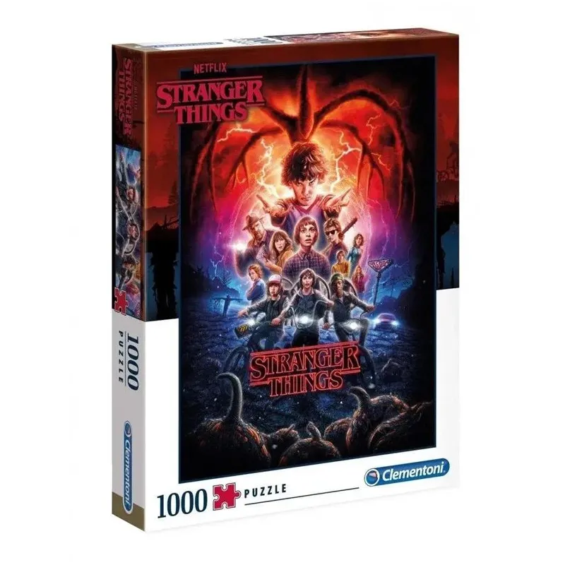 Puzle Clementoni Stranger Things. 40 cm x 30 cm. 1000 gab.