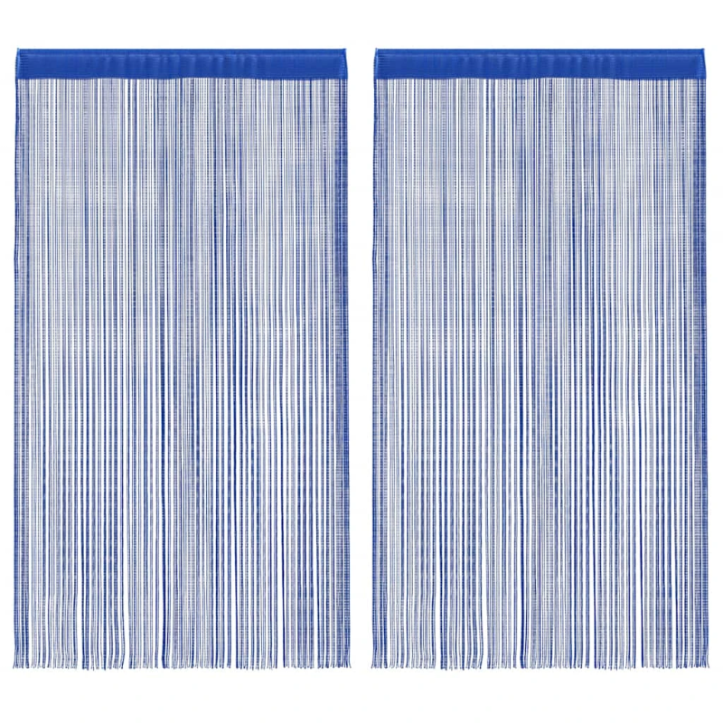 vidaXL bārkšu aizkari, 2 gab., 140x250 cm, zili