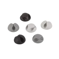 Cable fixer adhesive 19mm 6pcs
